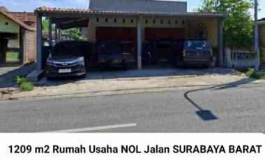Dijual 1209 m2 Rumah Nol Jalan Raya Sumur Welut - Bangkingan Surabaya