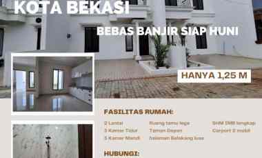 Rumah Baru di Jatiasih Kota Bekasi Bebas Banjir Siap Huni