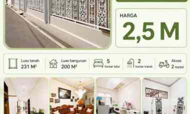 Jual Rumah Luas Strategis di Jatinegara Kaum Pulo Gadung Jakarta Timur