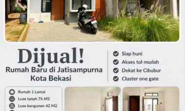 Dijual Rumah Baru di Jatisampurna Kota Bekasi dekat ke Cibubur