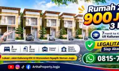 Rumah Dijual Kaliurang dekat Makam Wonosalam Sukoharjo Ngaglik Sleman