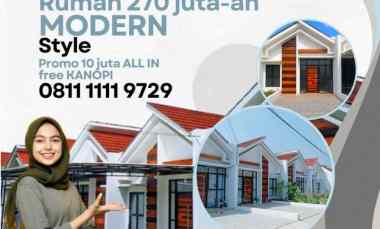 Perumahan dengan Akses Mudah, 10 juta all in Free Kanopi Cicilan Flat