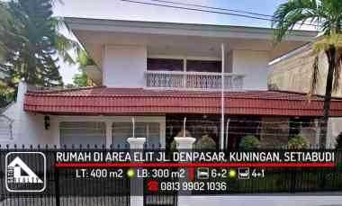 Rumah Asri di Area Elit jl. Denpasar, Kuningan, Jakarta Selatan