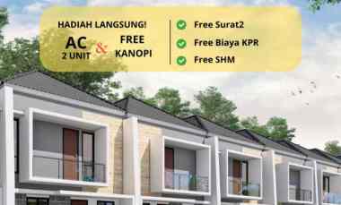 Rumah Mewah 2 lantai 700jt Luas 90m2 5 menit Tol Setu Selatan