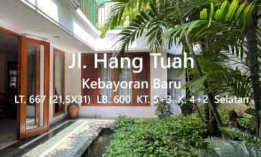 dijual rumah jl hang tuah