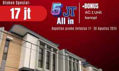 Rumah 2 Lantai 5jt ALL IN di Ciledug Bebas Banjir dan dekat Puribeta