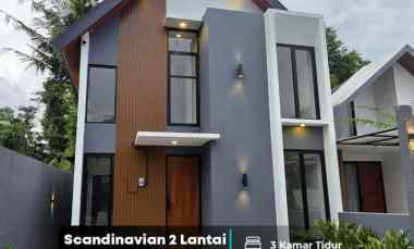 Rumah Scandinavian Free Furniture Pajak di Sleman Utara, Jogja