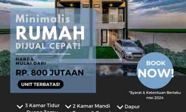 Rumah 2 Lantai dengan Desain Kekinian Termurah BOOK NOW
