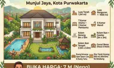 Dijual Rumah Mewah 2 Lantai Plus Kolam Renang di Munjuljaya Purwakarta