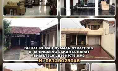 Dijual Rumah Strategis di Srengseng Jakarta Barat. Shm Lt516 Lb366 Kt5