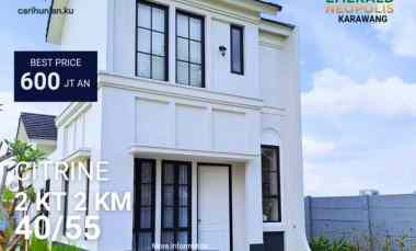 Rumah 2 Lantai Cicilan 3 Jutaan dekat Kawasan Industri 10 menit ke KIC