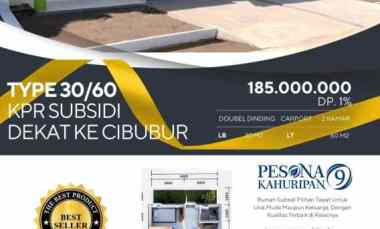 Pesona Kahuripan 9 Rumah Subsidi Cileungsi Paling dekat Jakarta