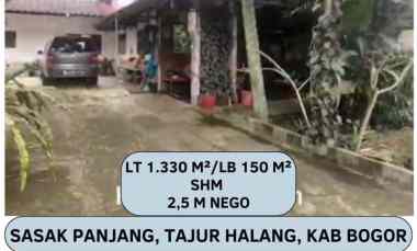 Dijual Rumah Luas Strategis Pinggir Jalan di Sasak Panjang Tajurhalang