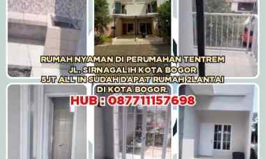Rumah 2 lantai di Perum Tentrem jl.sirnagalih Kota Bogor. 5jt all in