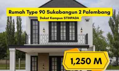 Jual Rumah Sukabangun Palembang dekat Kampus Stihpada SHM