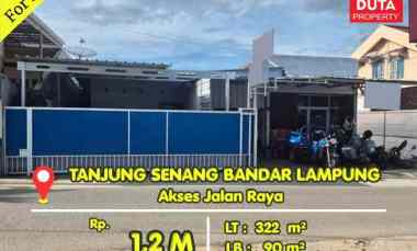 Dijual Rumah Turi Raya Tanjung Senang Kota Bandar Lampung Jalan Raya