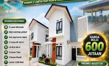 Rumah Baru 2 Lt di Wibawa Mukti II Jatiasih Kota Bekasi