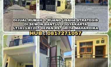 Dijual Rumah dan Ruang Usaha Strategis di Sewon Bantul. Lt161 Lb 205 D