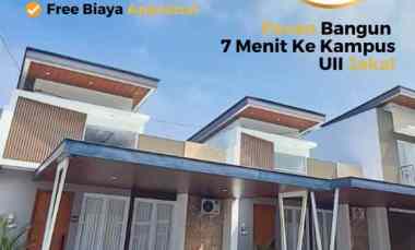 Rumah Dijual Jogja 2 Kamar 7 menit ke Uii Kaliurang Bisa Kpr