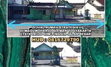 Rumah Strategis di Maguwoharjo Sleman Yogyakarta. Lt978 Lb100 Shm