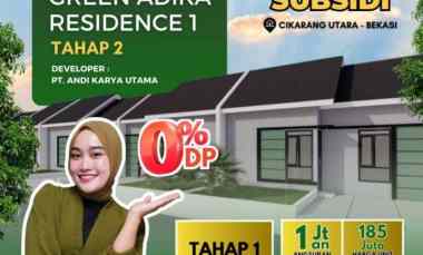 Rumah Subsidi Dp 0 Cicilan 1 Jutaan di Kabupaten Bekasi