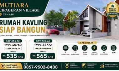 Rumah Dijual di Mutiara Cipageran Village Cimahi