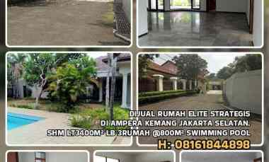 Dijual Rumah Elite Strategis di Ampera Kemang Jakarta Selatan. Shm