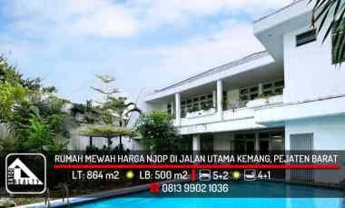 Rumah Mewah Harga NJOP di Pinggir Jalan Utama Kemang, Pejaten Barat