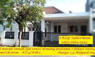 Dijual Murah Rumah Full Renov Kemang Pratama 2 Bekasi Strategis