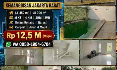 Dijual Cepat Rumah Mewah Premium di Kemanggisan, Jakarta Barat