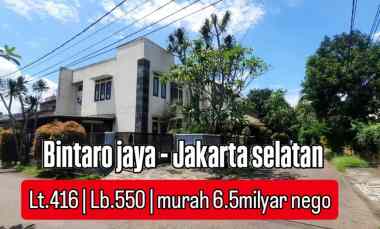 Rumah Hook Ada Kolam Renang di Komplek Bintaro Jaya Jakarta Selatan