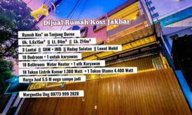 Dijual Rumah Kos an Tanjung Duren Jakbar 18 Bedroom