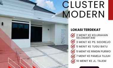Rumah Sertifikat Ready, Tipe 65 dalam Cluster Kalasan 3 Kt 1 km G