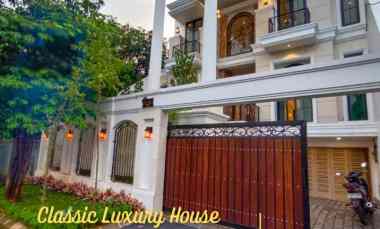 Rumah Classic Luxury di Lebak Bulus, Lt.350 Lb.870, Pool dan Rooftop