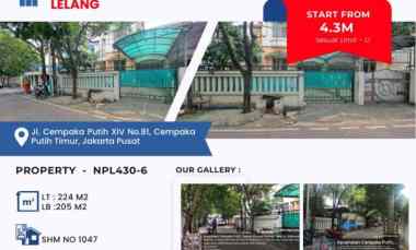 Rumah Dijual di Jalan Cempaka putih Timur Jakarta Pusat