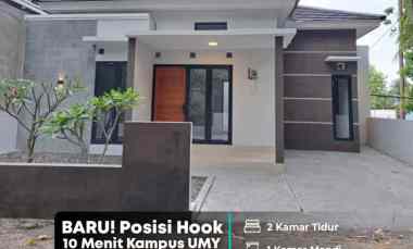 Rumah Baru Posisi Hook Lingkungan Ramai Pendatang, 10 menit Kampus Umy