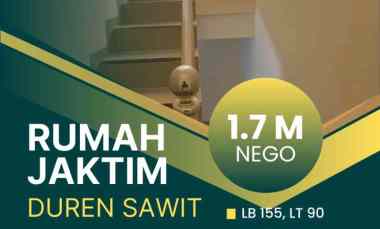 Rumah Duren Sawit Jakarta Timur Jaktim Cakep dekat ke RS Duren Sawit