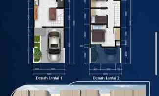 Cluster 2 Lantai Minimalis Modern Ckp 20jt all in dekat Tol Dilimo,depok