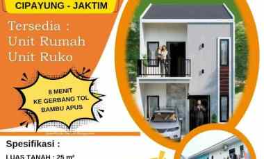 Hunian 2 lantai Lubang Buaya Cipayung Jakarta Timur dekat Tol