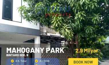 Dijual Rumah Mahogany Park Bintaro