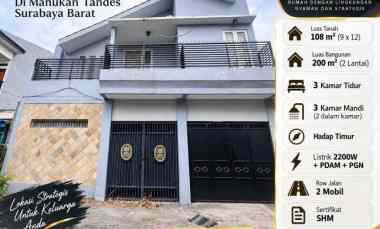 Turun Harga Rumah Siap Huni di Manukan Tandes Surabaya Barat