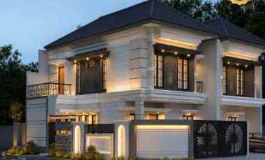 Rumah Manyar American Style Lebar 8 dekat SMA Petra, Galaxy Mall, MERR