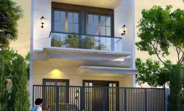 Rumah American Modern di Manyar Kertoadi Surabaya New Gress