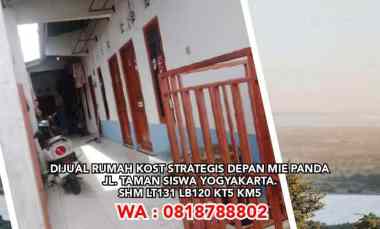 Dijual Rumah Kost Strategis Depan Mie Panda jl. Taman Siswa Yogyakarta