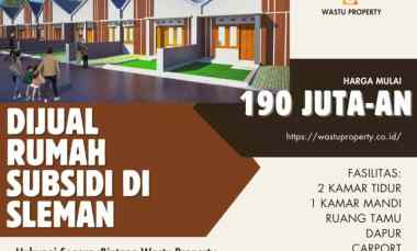 Dijual Rumah Subsidi Cicilan 1 Jutaan di Moyudan, Sleman, Yogyakarta