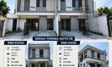 Rumah Gress Minimalis Modern hanya Selangkah ke Raya Mulyosari