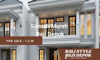 Dijual Rumah Murah Gaya Bali di Tanah Baru Beji Depok