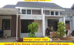 Rumah Free Biaya Strategis di Mustika Jaya Bekasi Timur Bebas Banjir