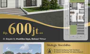 Rumah Baru Minimalis Modern dekat dengan Stasiun LRT Jatimulya