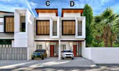 Rumah 2 Unit New Gress Modern Unit C D Nirwana Eksekutif Surabaya